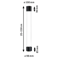 Paulmann URail Aldan péndulo LED, negro