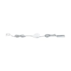 Paulmann URail Alimentación Cable/Interruptor, cromo mate, 2,4 m