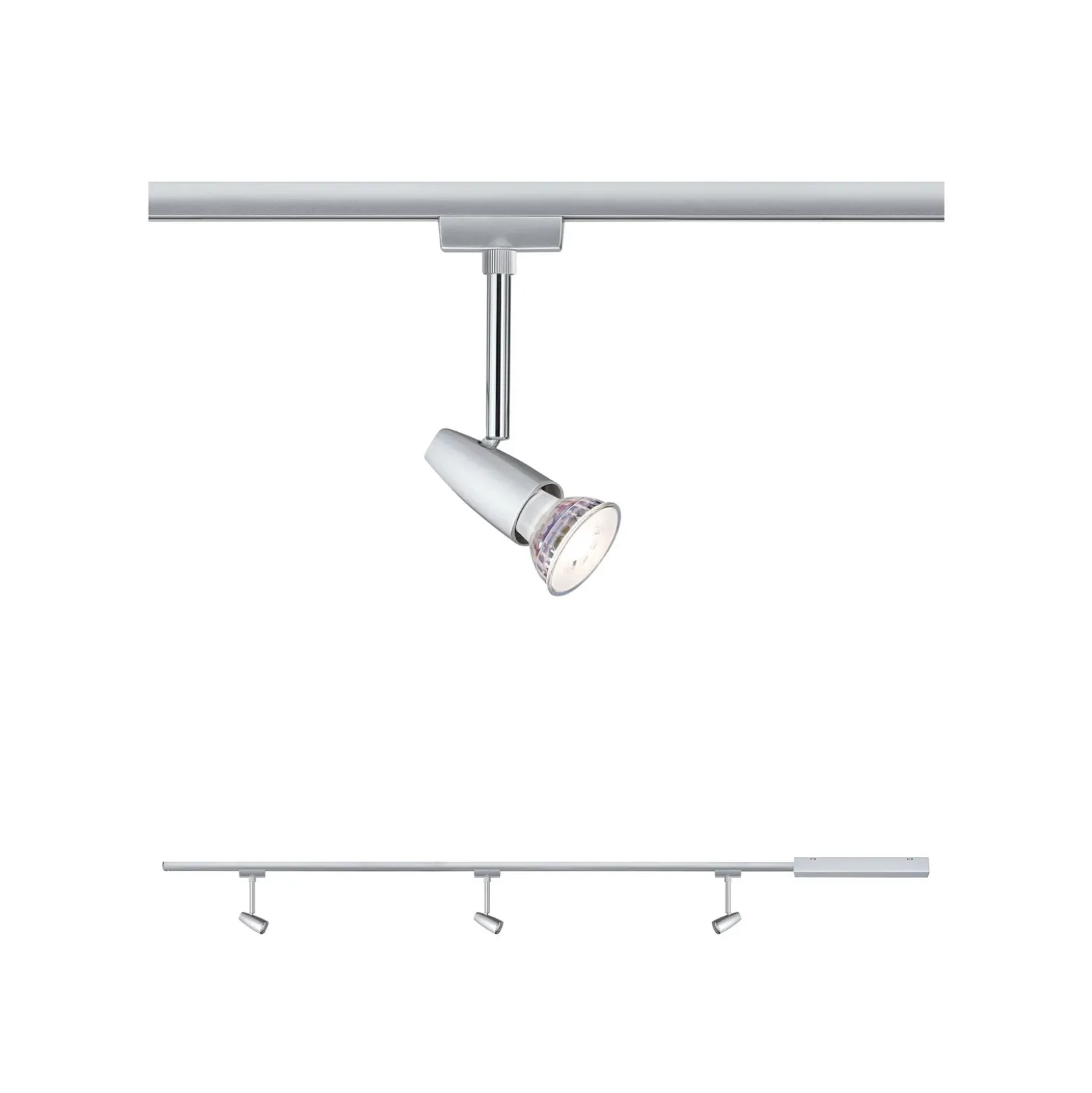 Paulmann URail Barelli set básico 3 focos, cromo