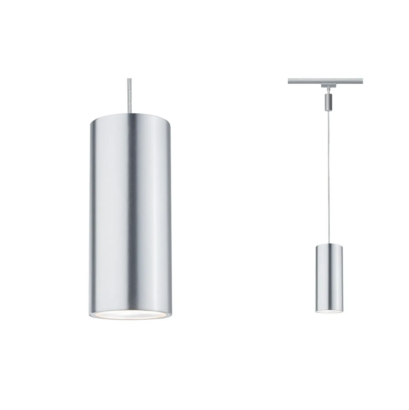 Paulmann URail Barrel péndulo LED, cromo mate