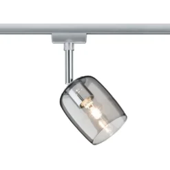 Paulmann URail Blossom foco, cromo/gris humo