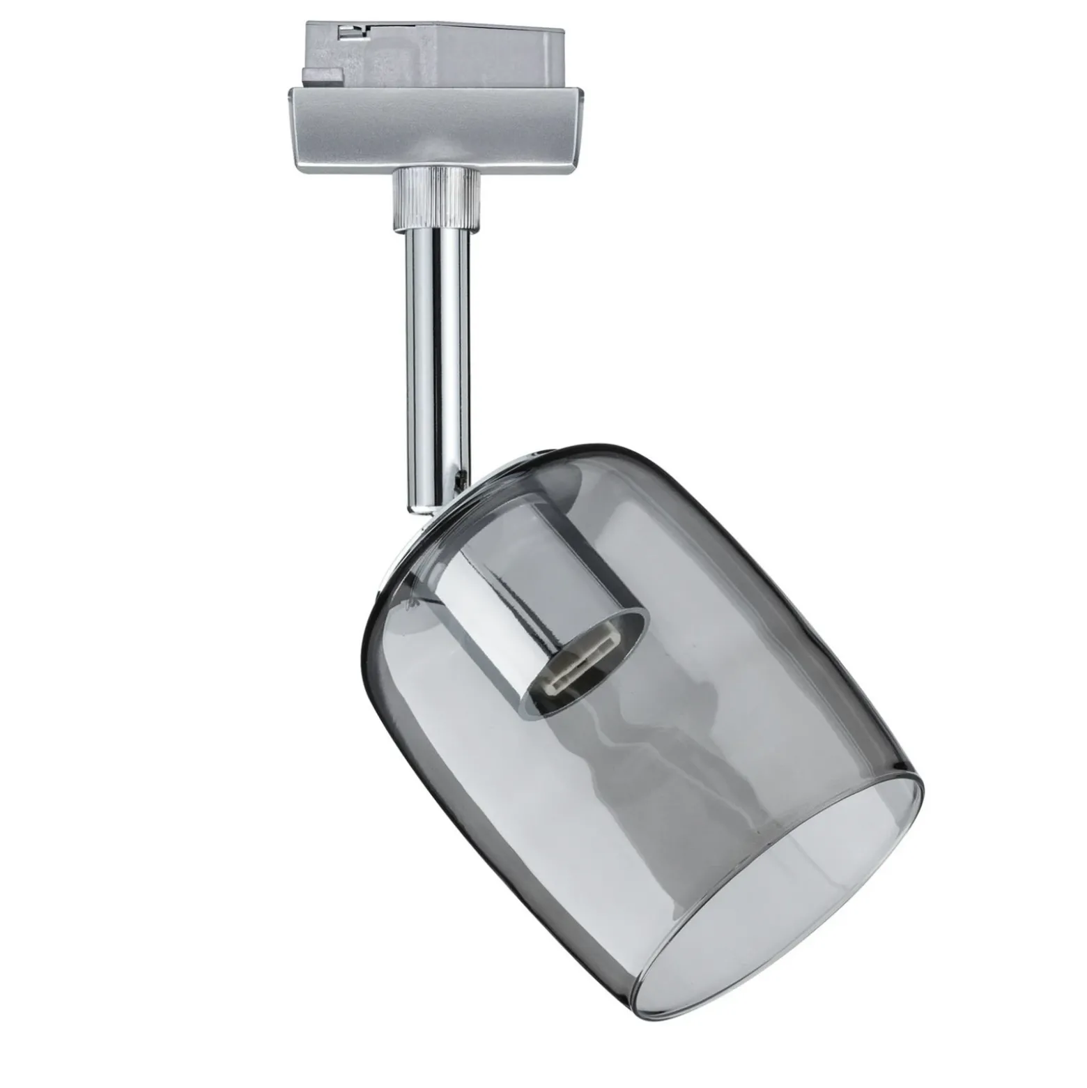 Paulmann URail Blossom set base cromo, vidrio humo