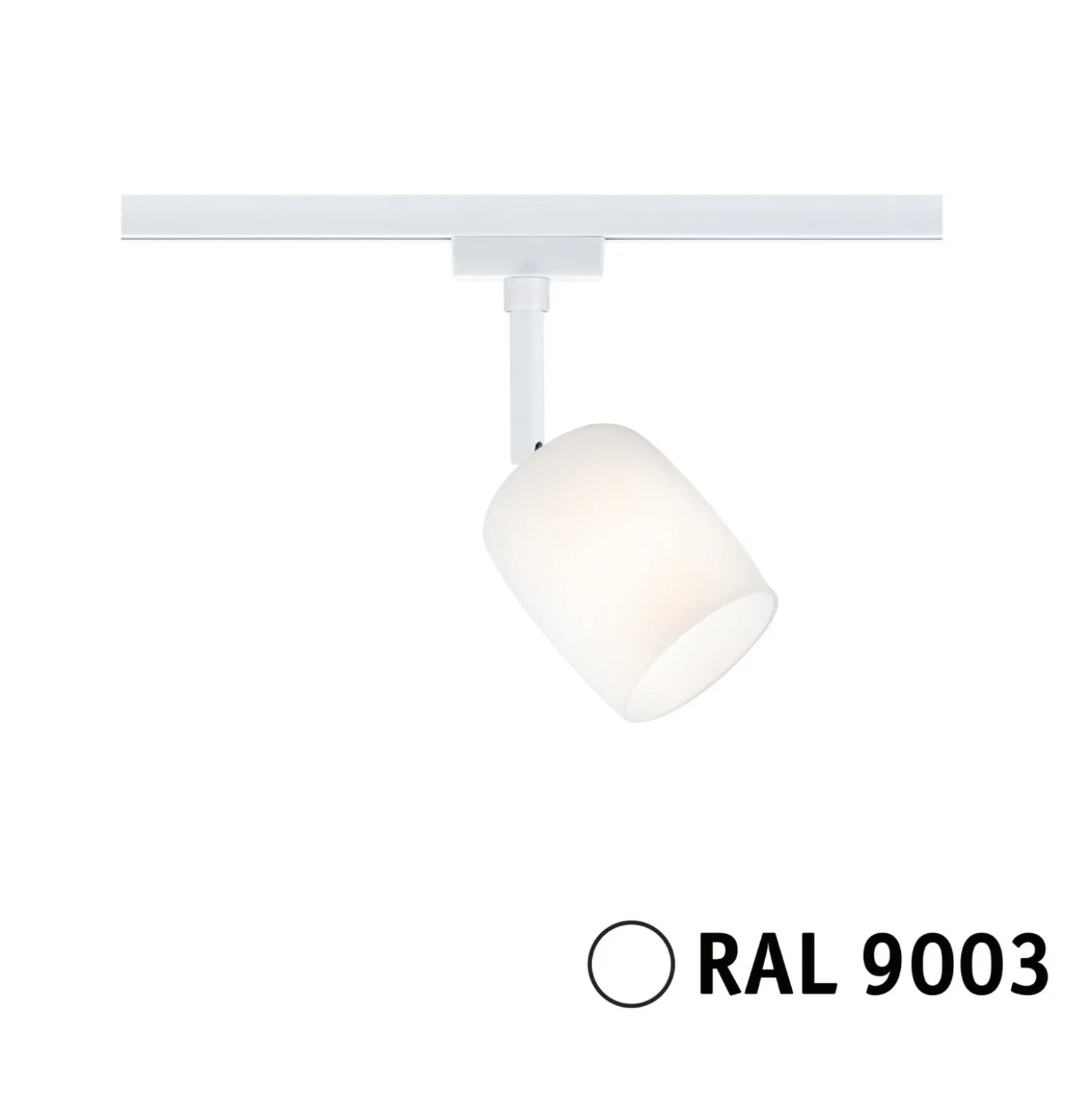 Paulmann URail Blossom Spot, blanco señal, metal, vidrio, G9