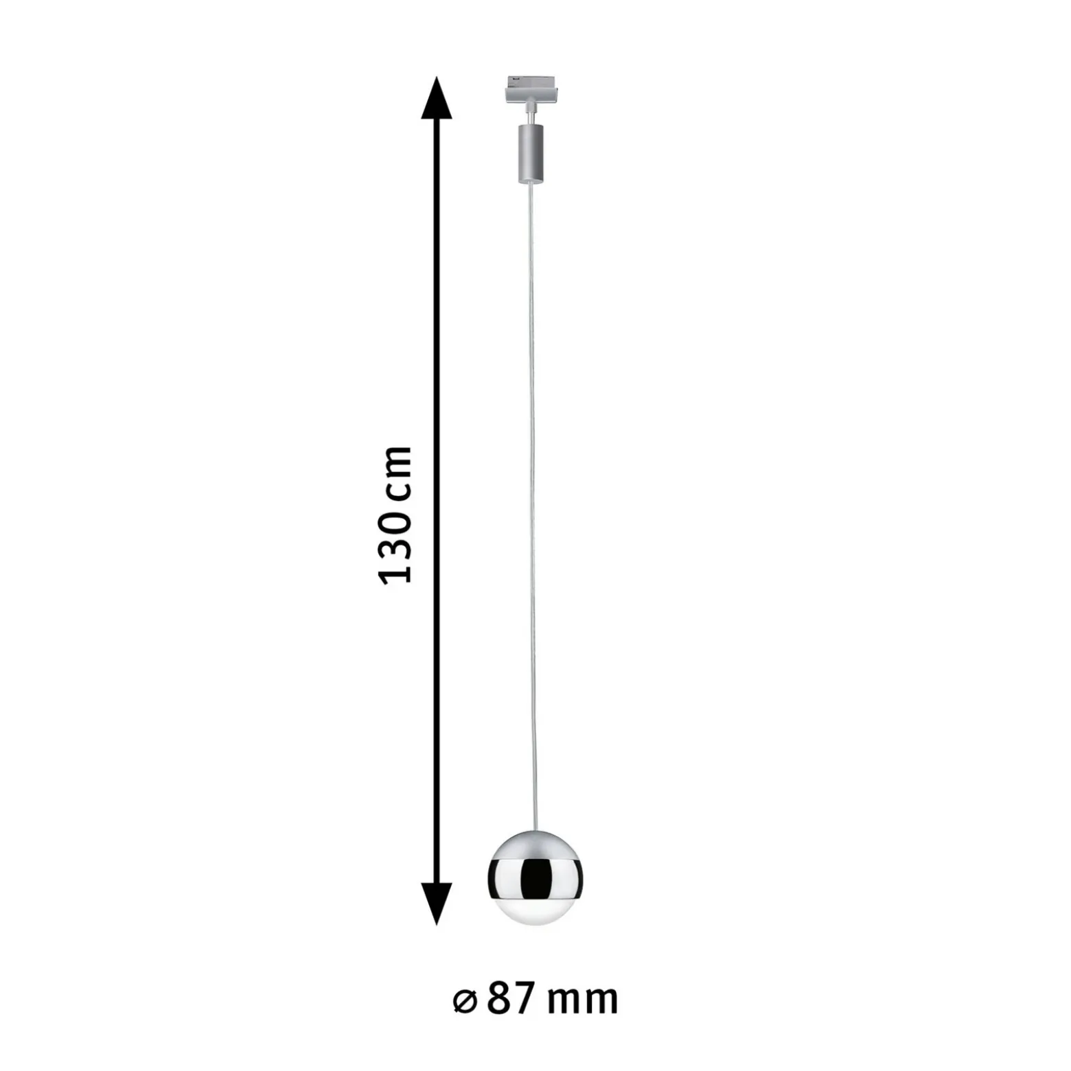 Paulmann URail Capsule II péndulo LED en cromo