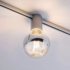 Paulmann URail Ceiling Socket E27, cromo mate