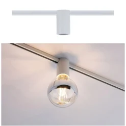 Paulmann URail Ceiling Socket E27, blanco