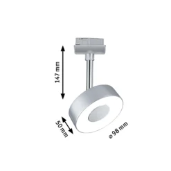 Paulmann URail Circle foco LED redondo en cromo