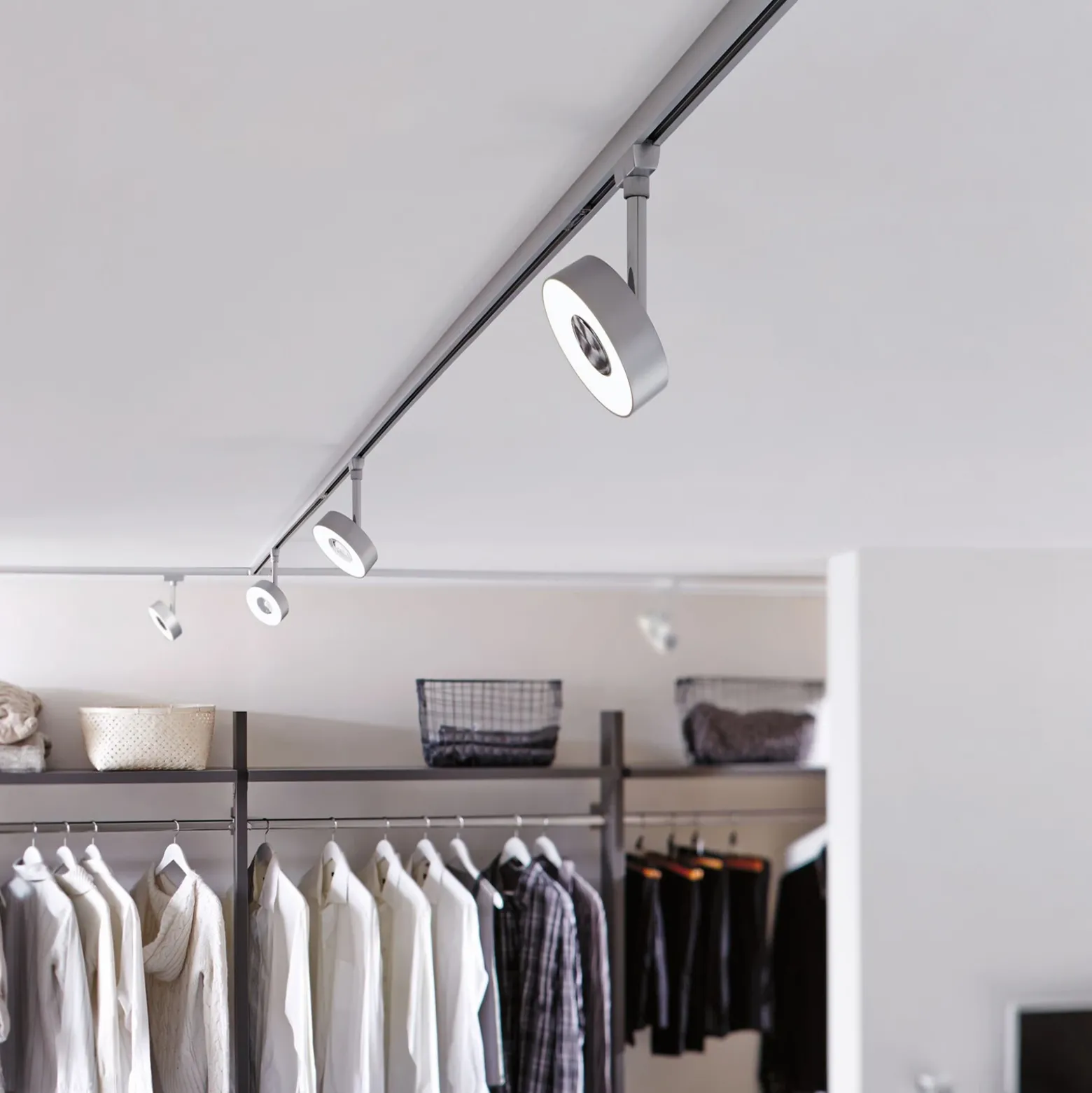 Paulmann URail Circle LED redondo 4.000K cromo