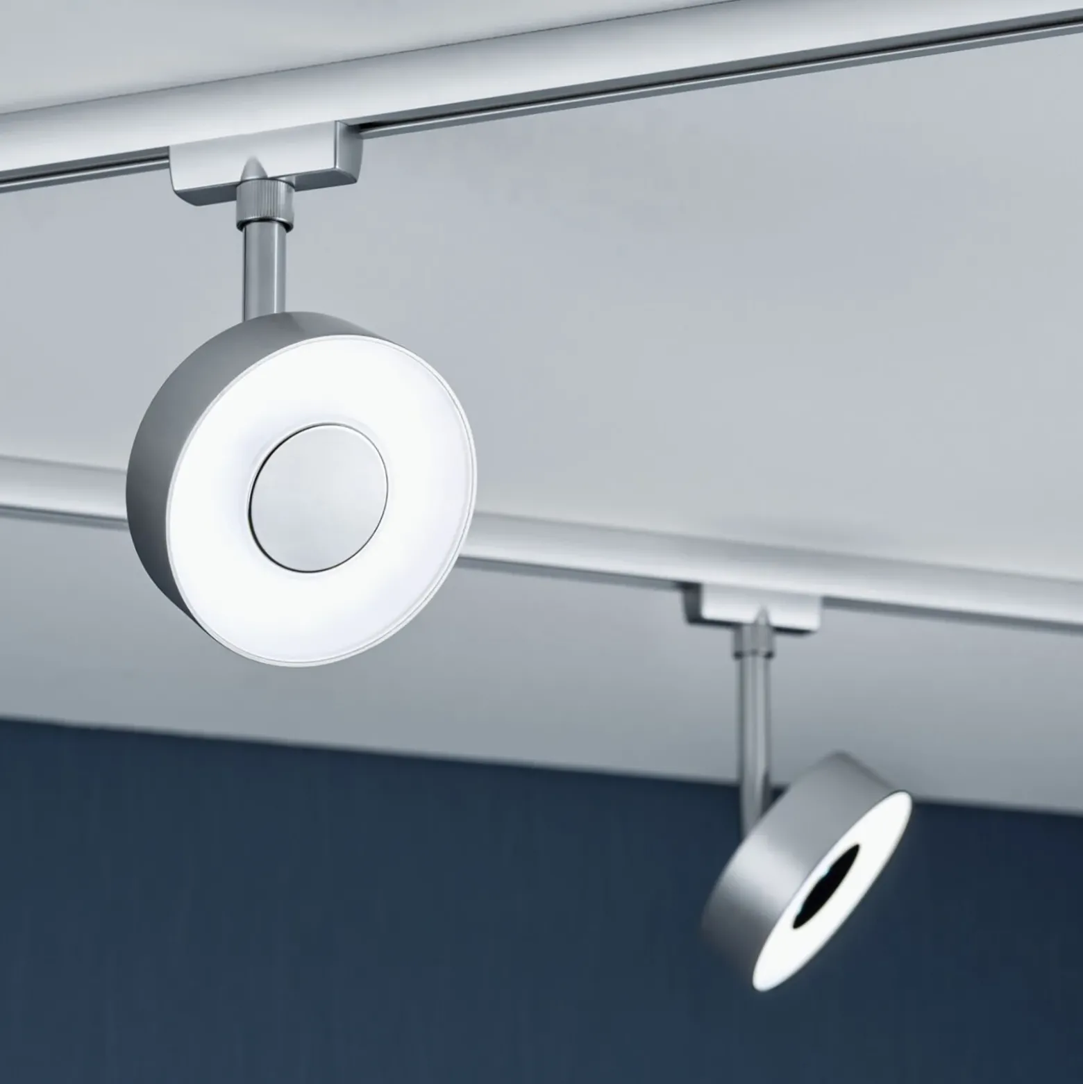 Paulmann URail Circle LED redondo 4.000K cromo