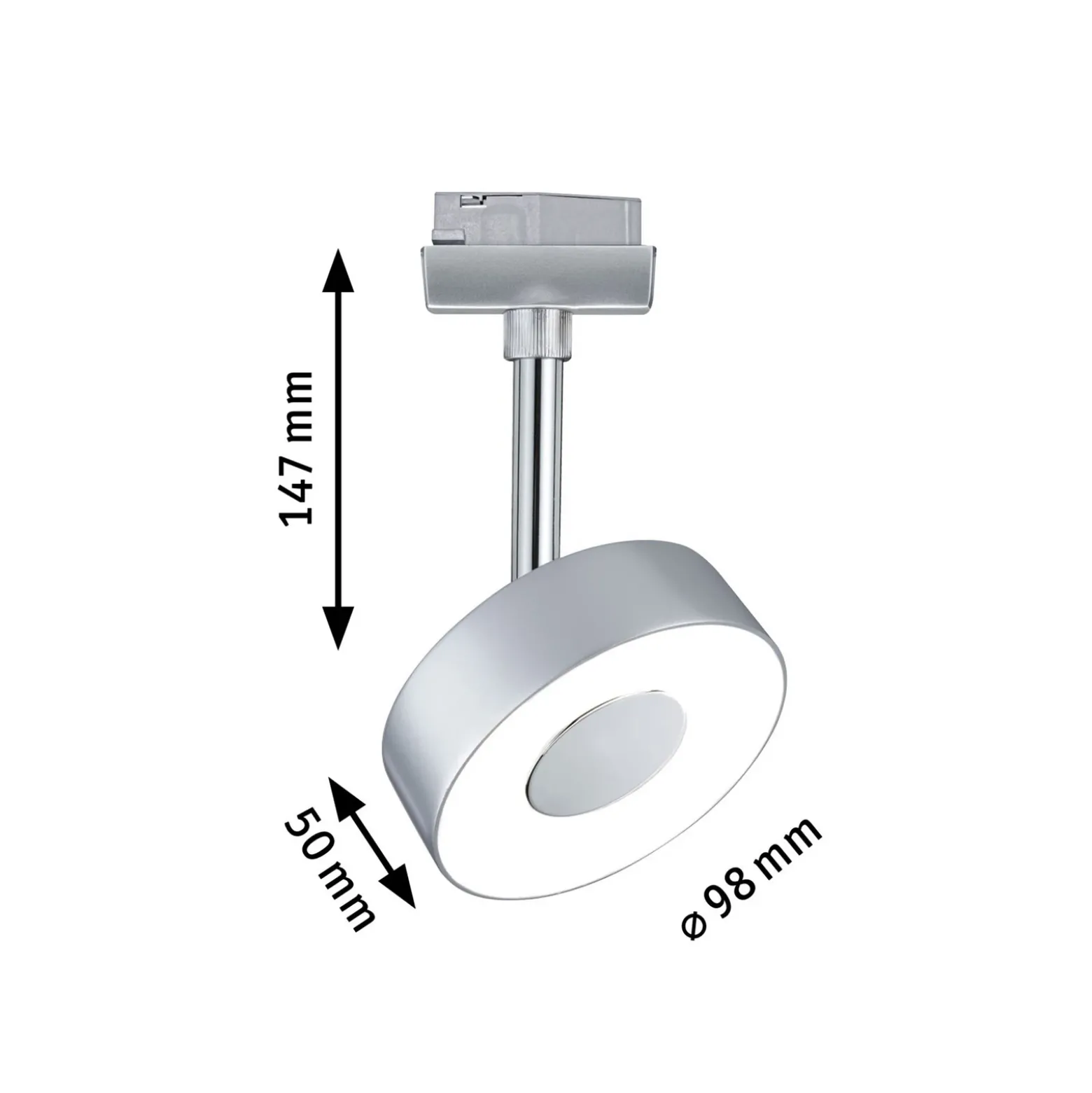 Paulmann URail Circle LED redondo 4.000K cromo