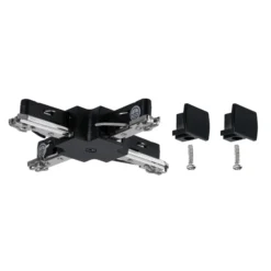 Paulmann URail conector en X rígido negro mate