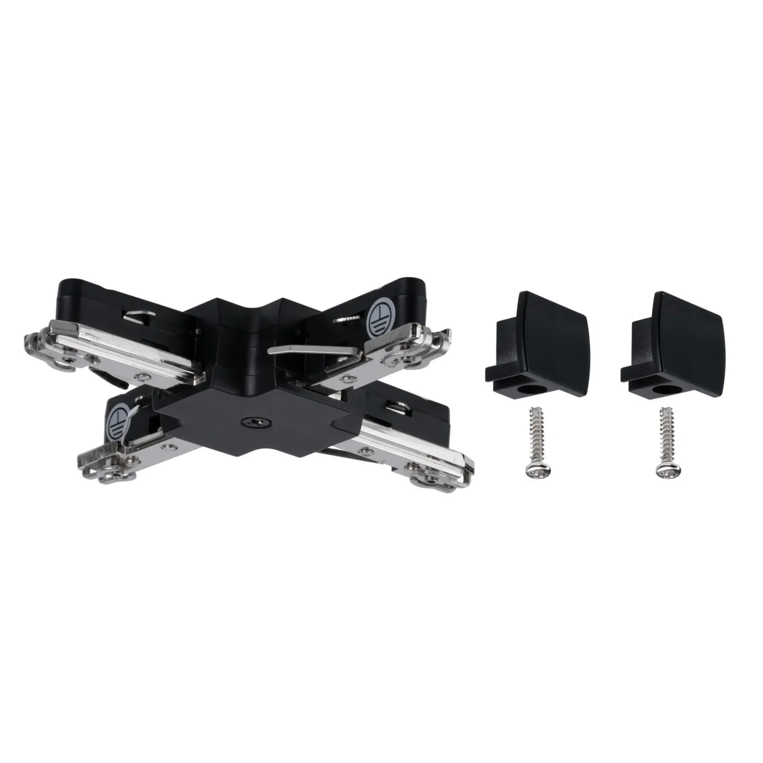 Paulmann URail conector en X rígido negro mate