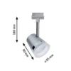 Paulmann URail Cone foco con casquillo GU10
