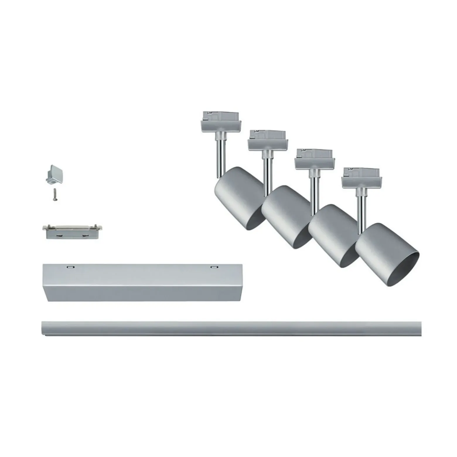 Paulmann URail Cover Set, 3 focos, pista, cromado