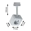 Paulmann URail Cube foco LED dim 2.700K cromo