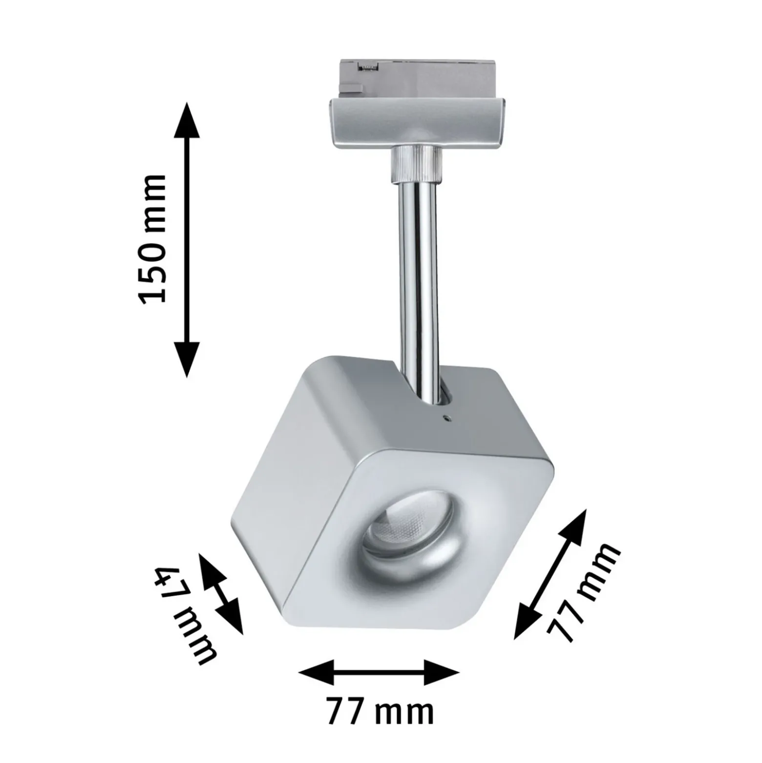 Paulmann URail Cube foco LED dim 2.700K cromo