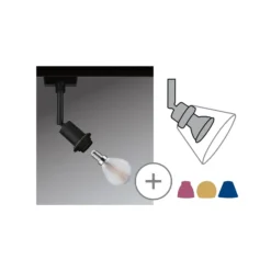 Paulmann URail DecoSystems foco E14 negro mate