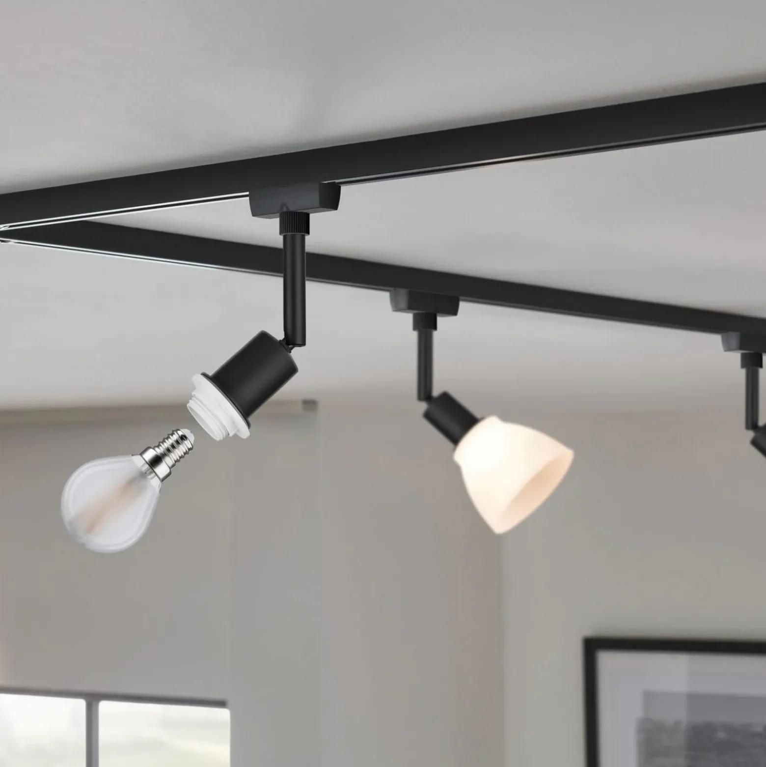 Paulmann URail DecoSystems foco E14 negro mate