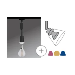 Paulmann URail DecoSystems péndulo E14 negro mate