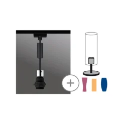 Paulmann URail 2Easy Basic péndulo negro mate