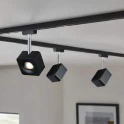 Paulmann URail foco Cube negro atenuable 4.000 K