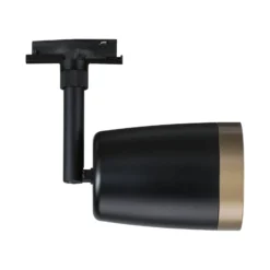 Paulmann URail foco de riel COVER, negro/dorado, Ø 7 cm, GU10
