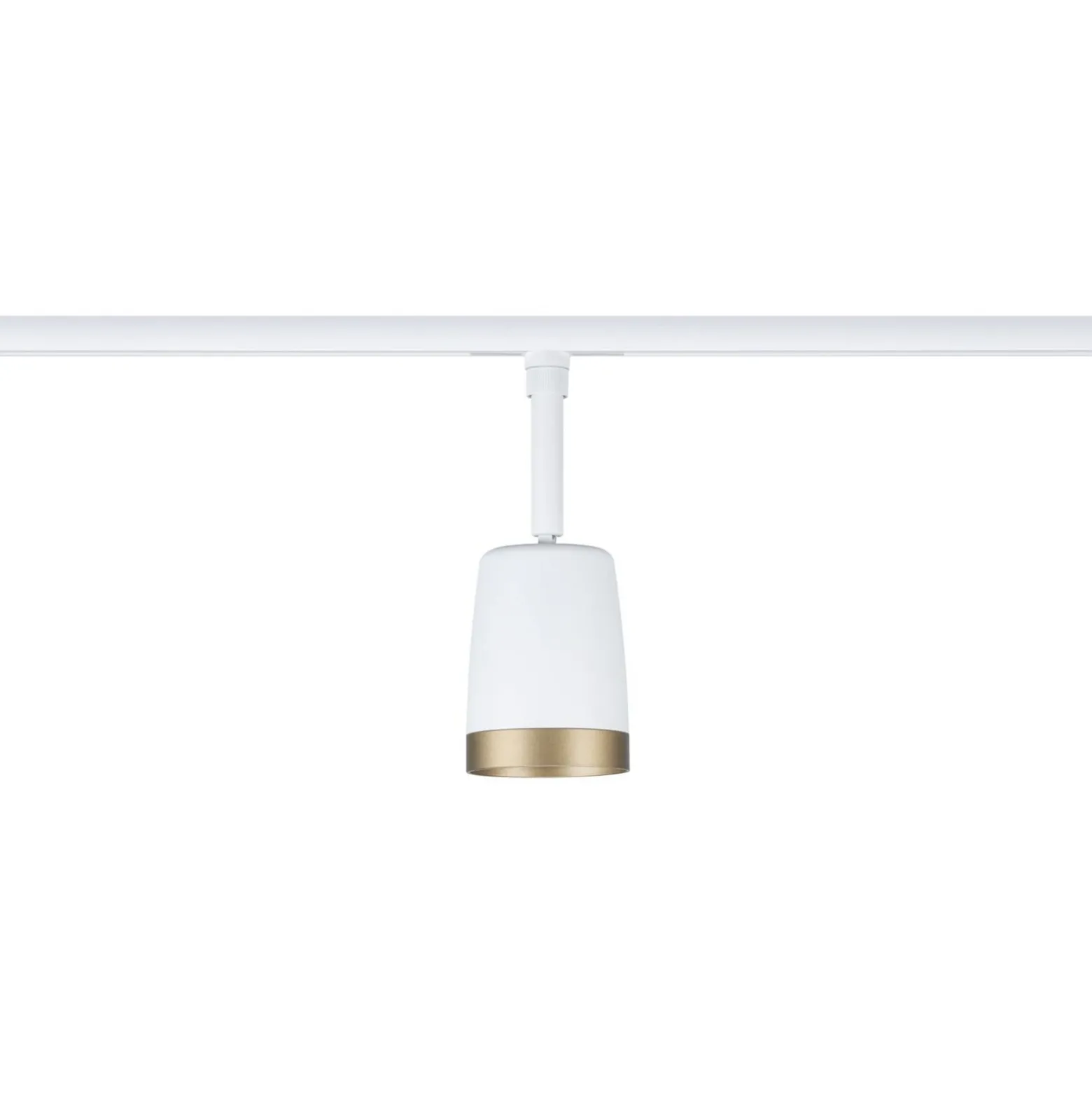 Paulmann URail Foco de riel COVER, blanco/dorado, Ø 7 cm, GU10
