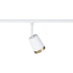 Paulmann URail Foco de riel COVER, blanco/dorado, Ø 7 cm, GU10