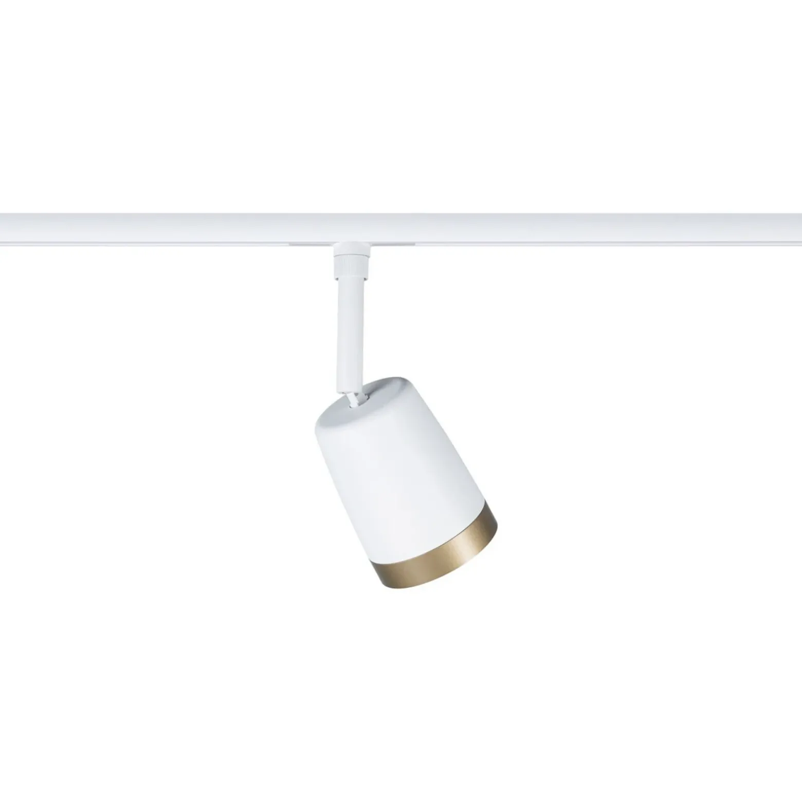 Paulmann URail Foco de riel COVER, blanco/dorado, Ø 7 cm, GU10