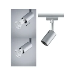 Paulmann URail-foco de riel Pure I, cromo mate, GU10, metal