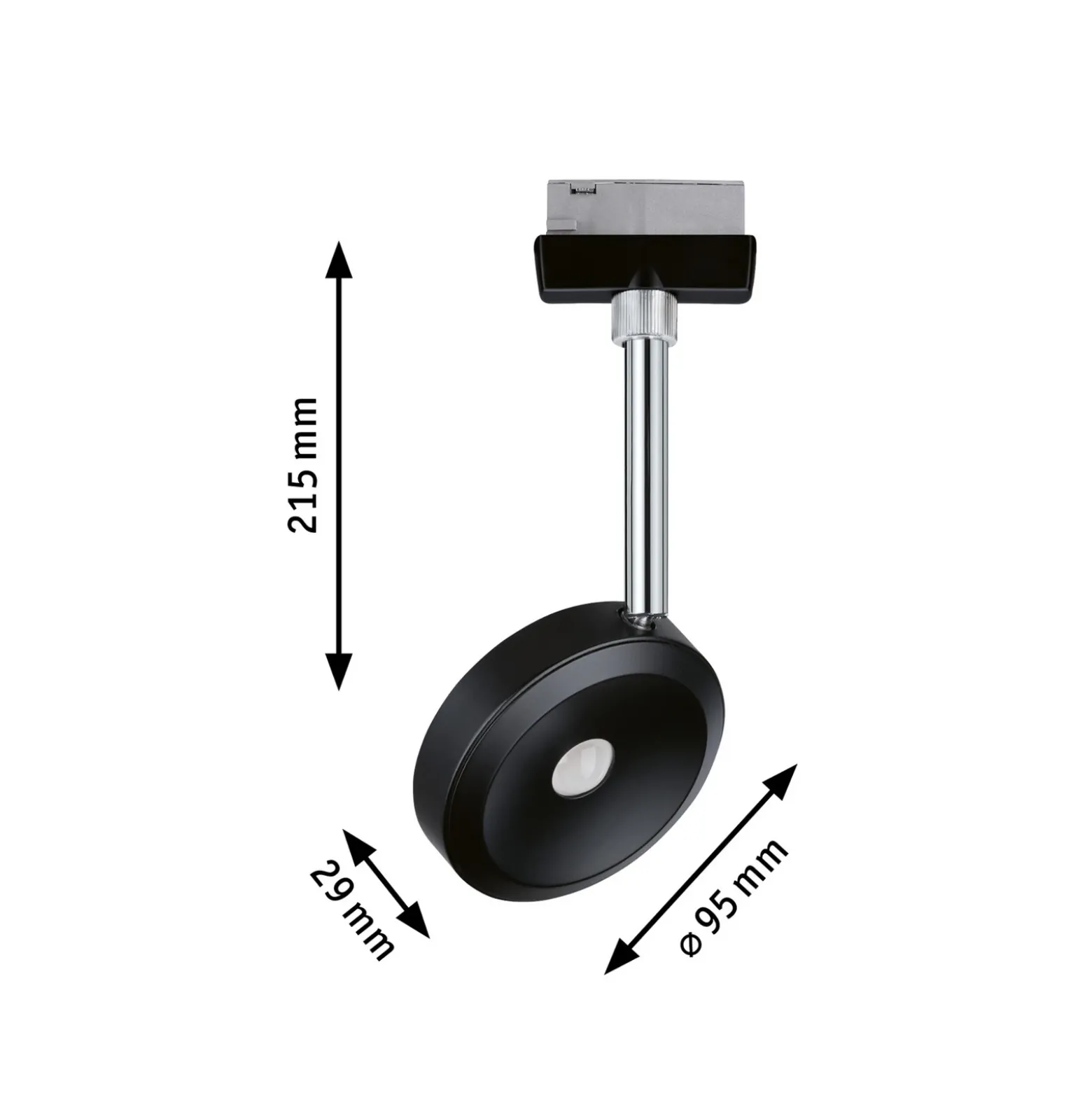 Paulmann URail foco LED Discus negro, atenuable