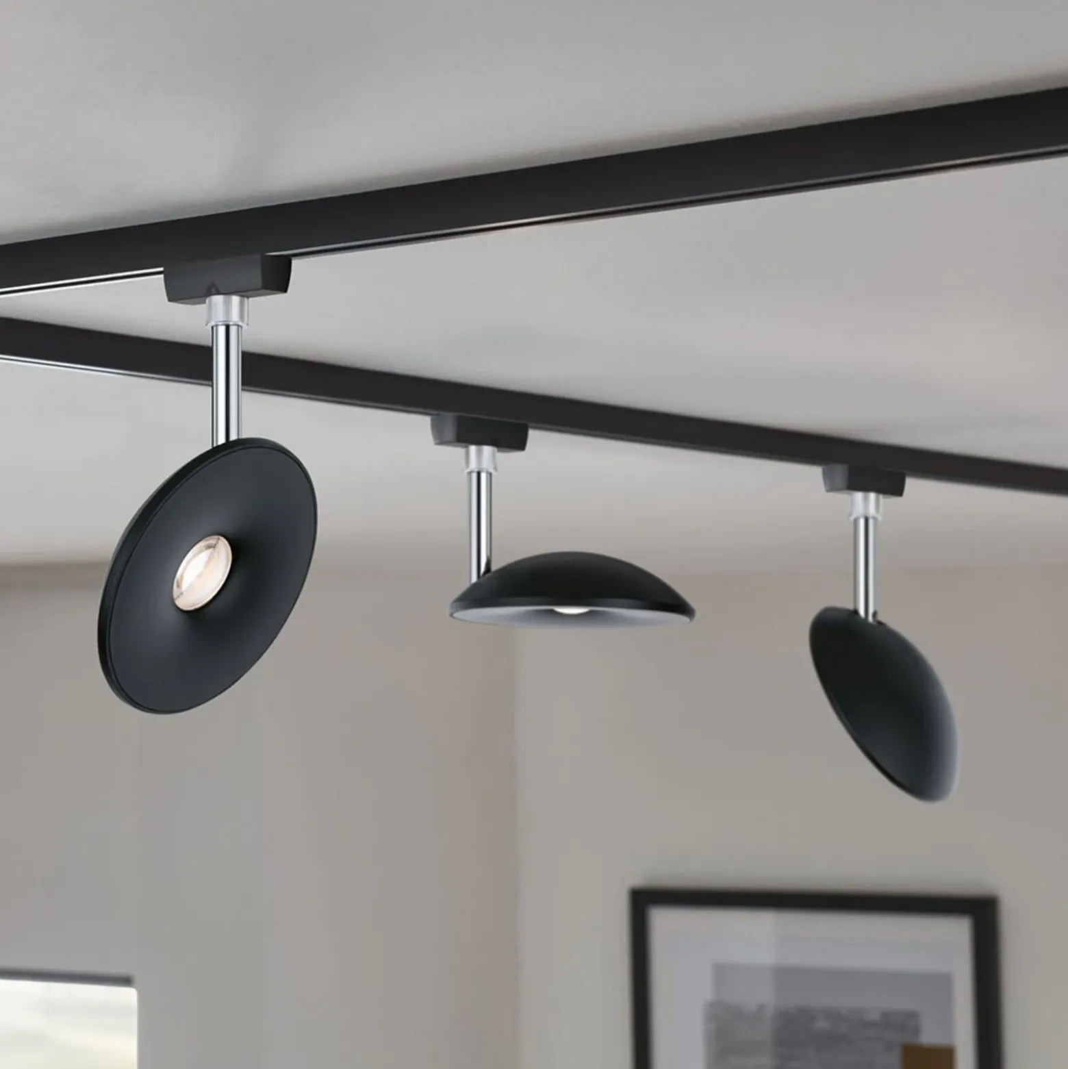 Paulmann URail foco LED Esfera 2.700K negro