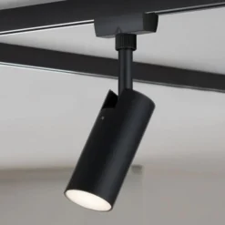 Paulmann URail foco LED Tubo negro 3.000 K
