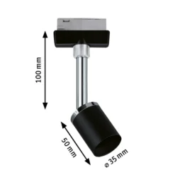 Paulmann URail foco Pure II atenuable, negro mate