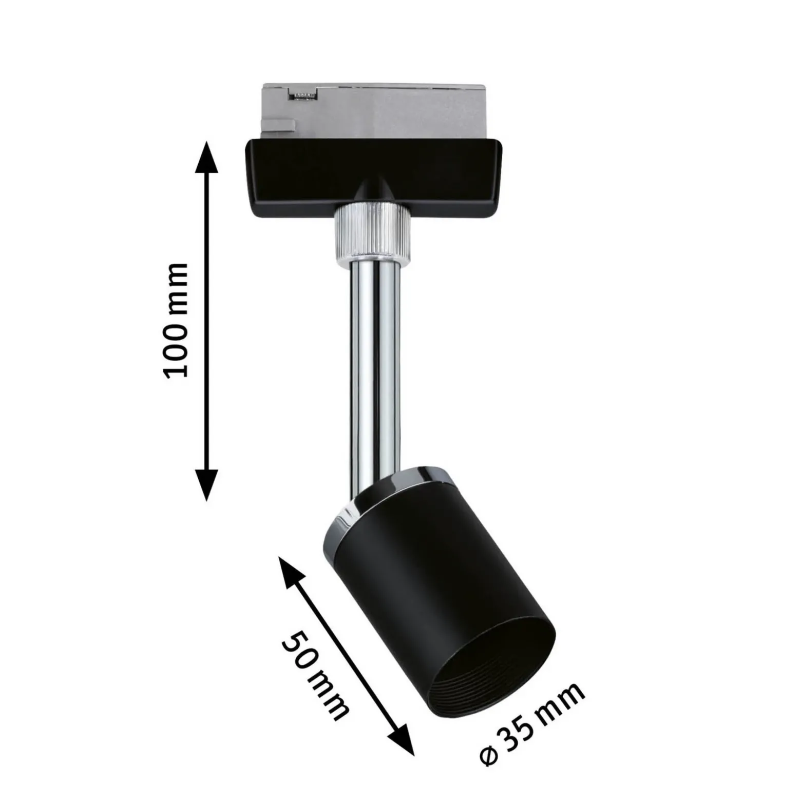 Paulmann URail foco Pure II atenuable, negro mate