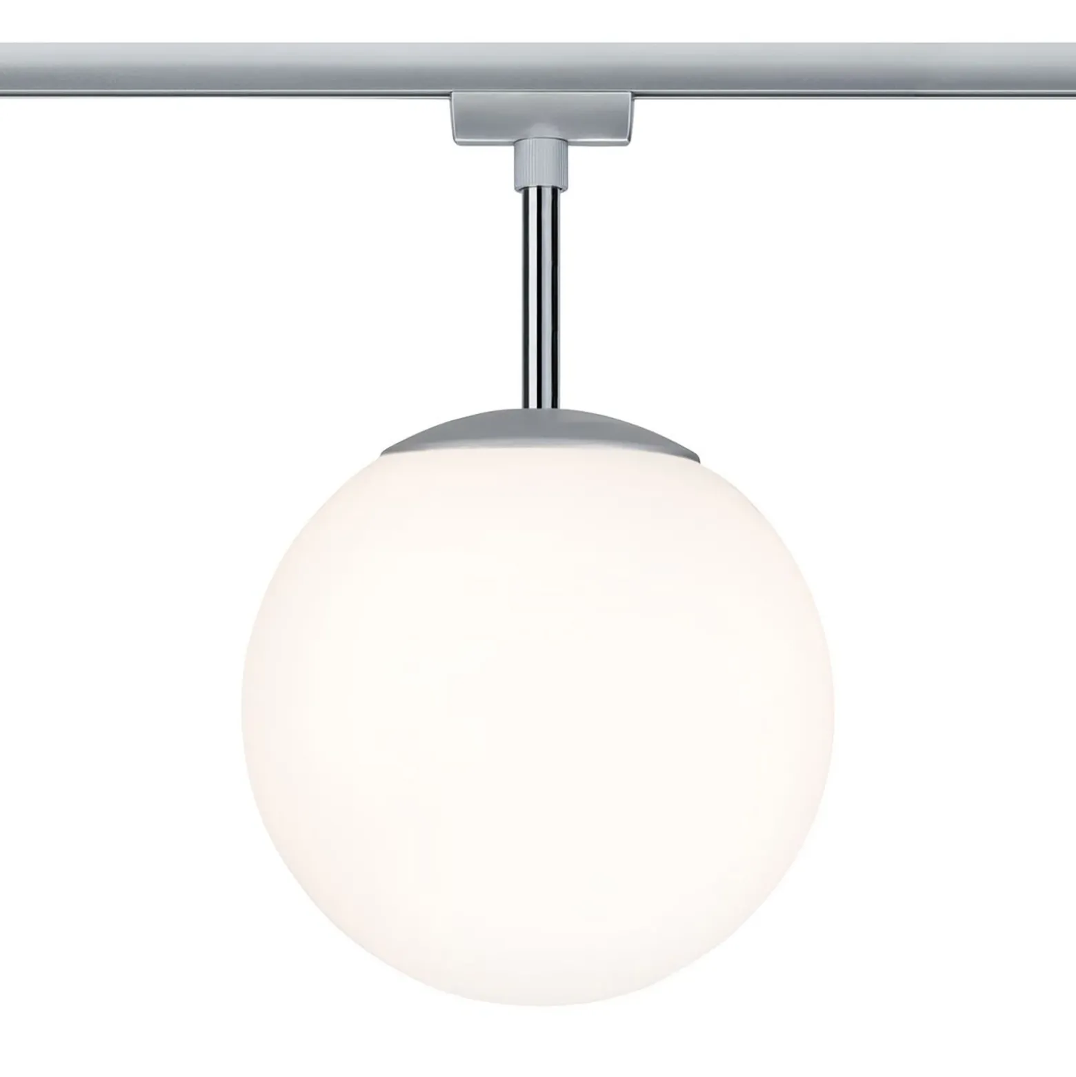 Paulmann URail Globe globo cromo, vidrio opalino