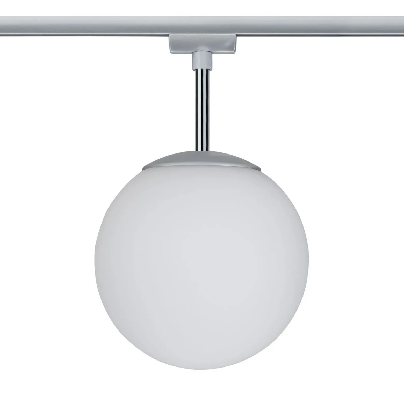 Paulmann URail Globe globo cromo, vidrio opalino
