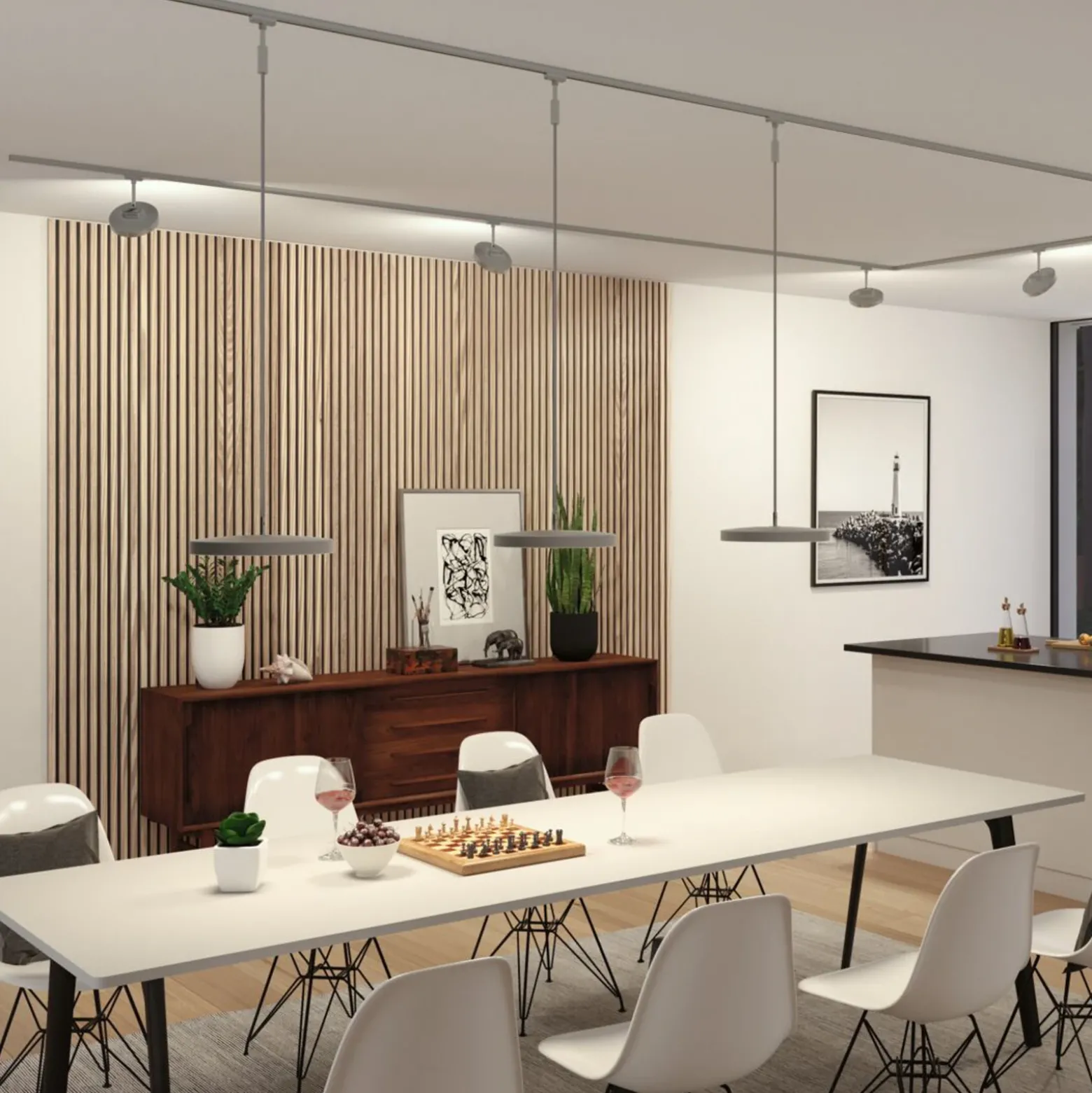 Paulmann URail Hildor colgante LED cromo 4.000K