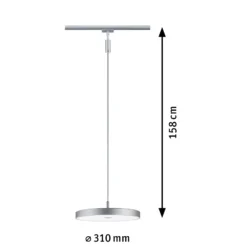 Paulmann URail Hildor colgante LED cromo 4.000K