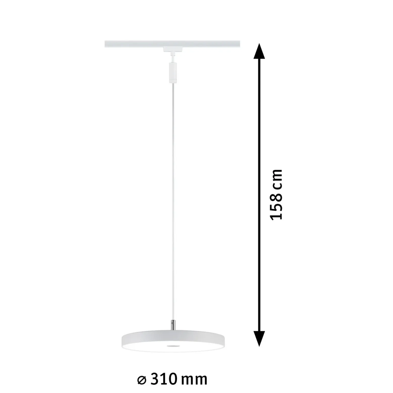 Paulmann URail Hildor colgante LED blanco 4.000K