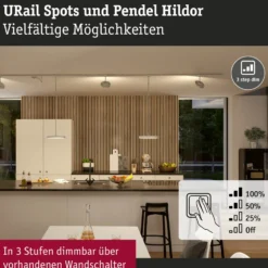 Paulmann URail Hildor foco LED cromo 3.000K