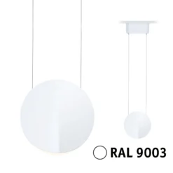 Paulmann URail LED colgante Alejandro, blanco señal, 3000K, atenuable.