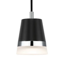 Paulmann URail lámpara colgante Cone, negro mate, GU10