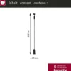 Paulmann URail-Lámpara colgante Cover, negro mate, GU10