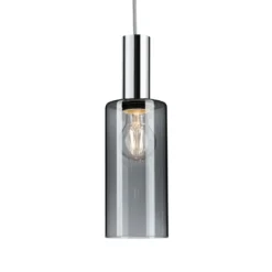 Paulmann URail pantalla Raja 2Easy, cristal ahumado Ø 10 cm