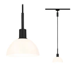 Paulmann URail péndulo Sarrasani negro/opalino