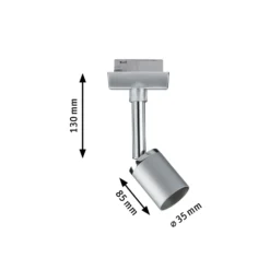 Paulmann URail Pure II foco, cromo mate