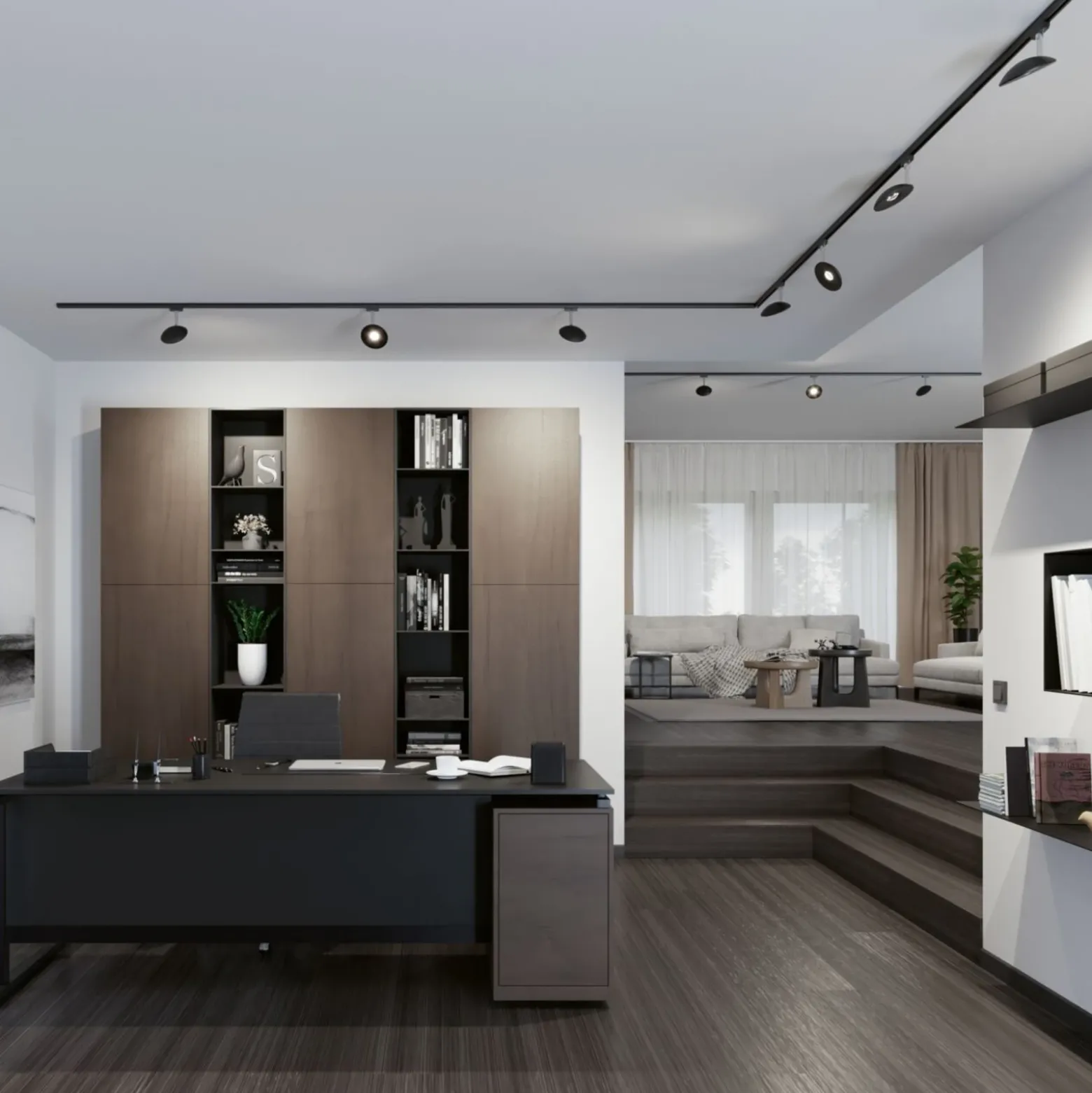 Paulmann URail Sphere foco LED 4.000K negro