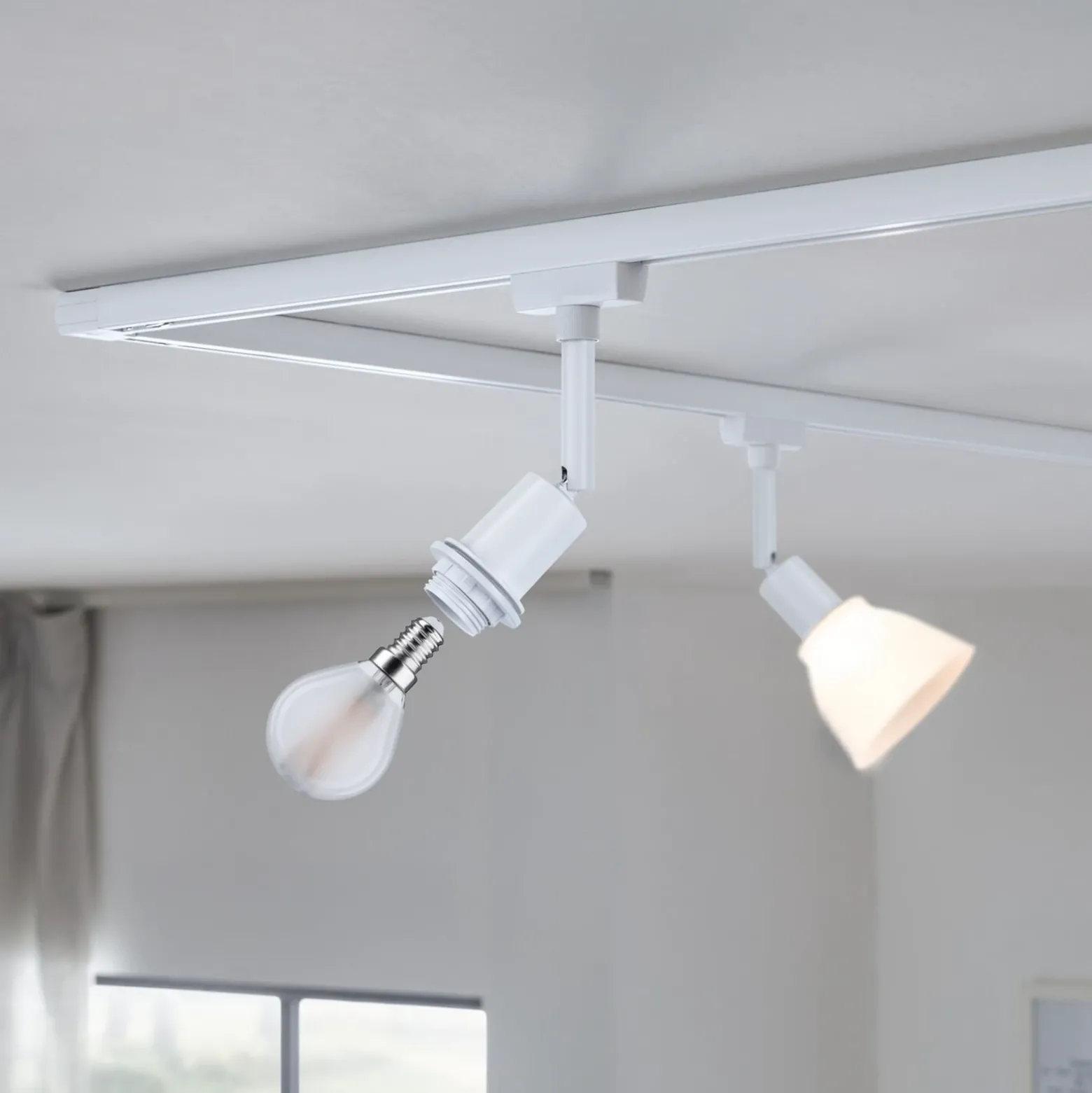 Paulmann URail Spot DecoSystems Basic, blanco señal, metal