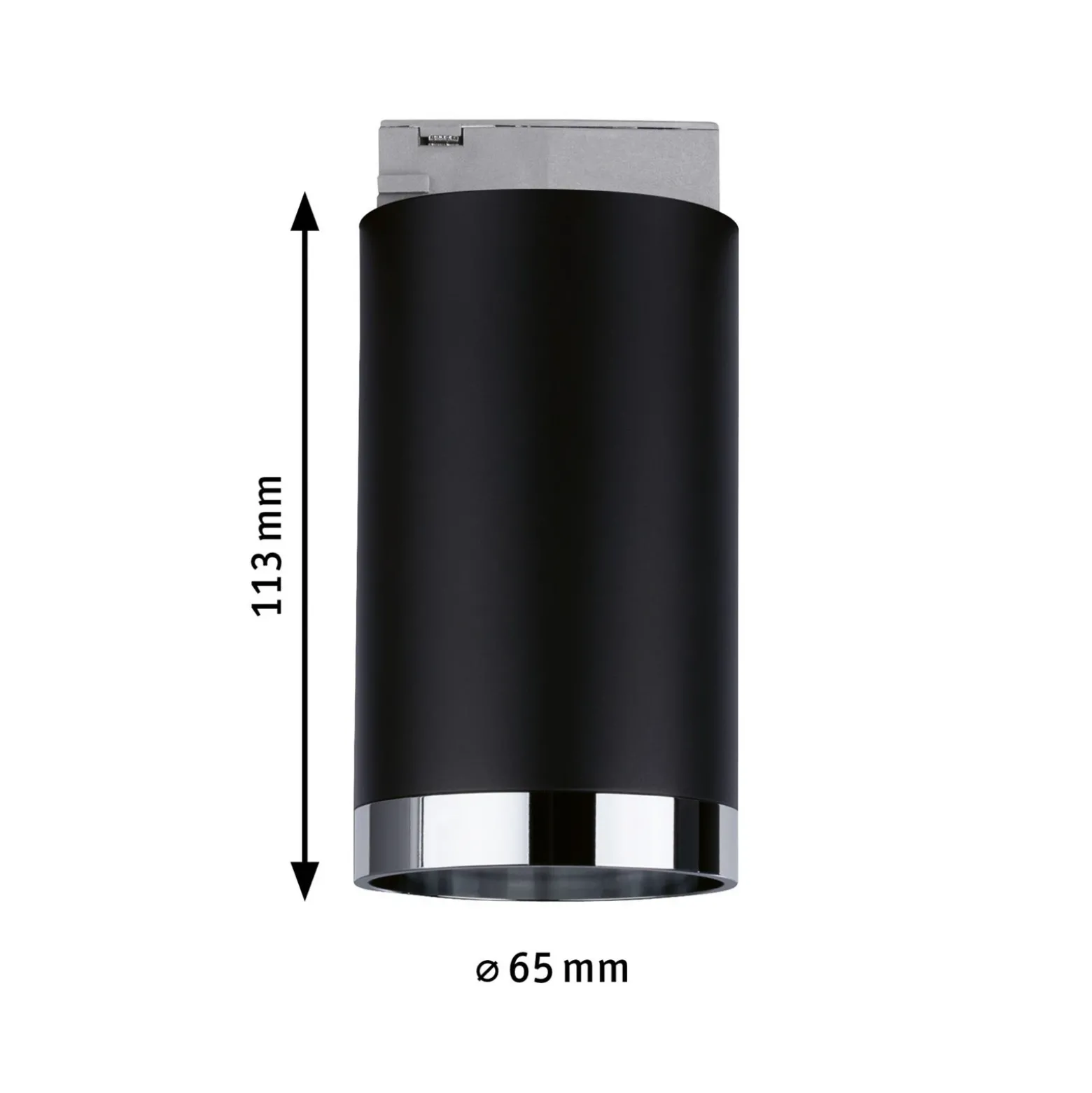 Paulmann URail Spot Tube negro mate